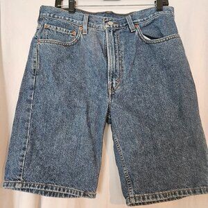 Levi’s 505 Shorts  Mens 34 Blue Regular Fit Straight Leg 9” Inseam